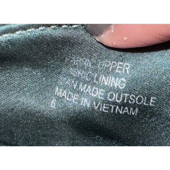 Birdies The Swan Velvet Gem Bracelet Flats Shoes​ Mules Slides 6 Emerald Green - Picture 7 of 8